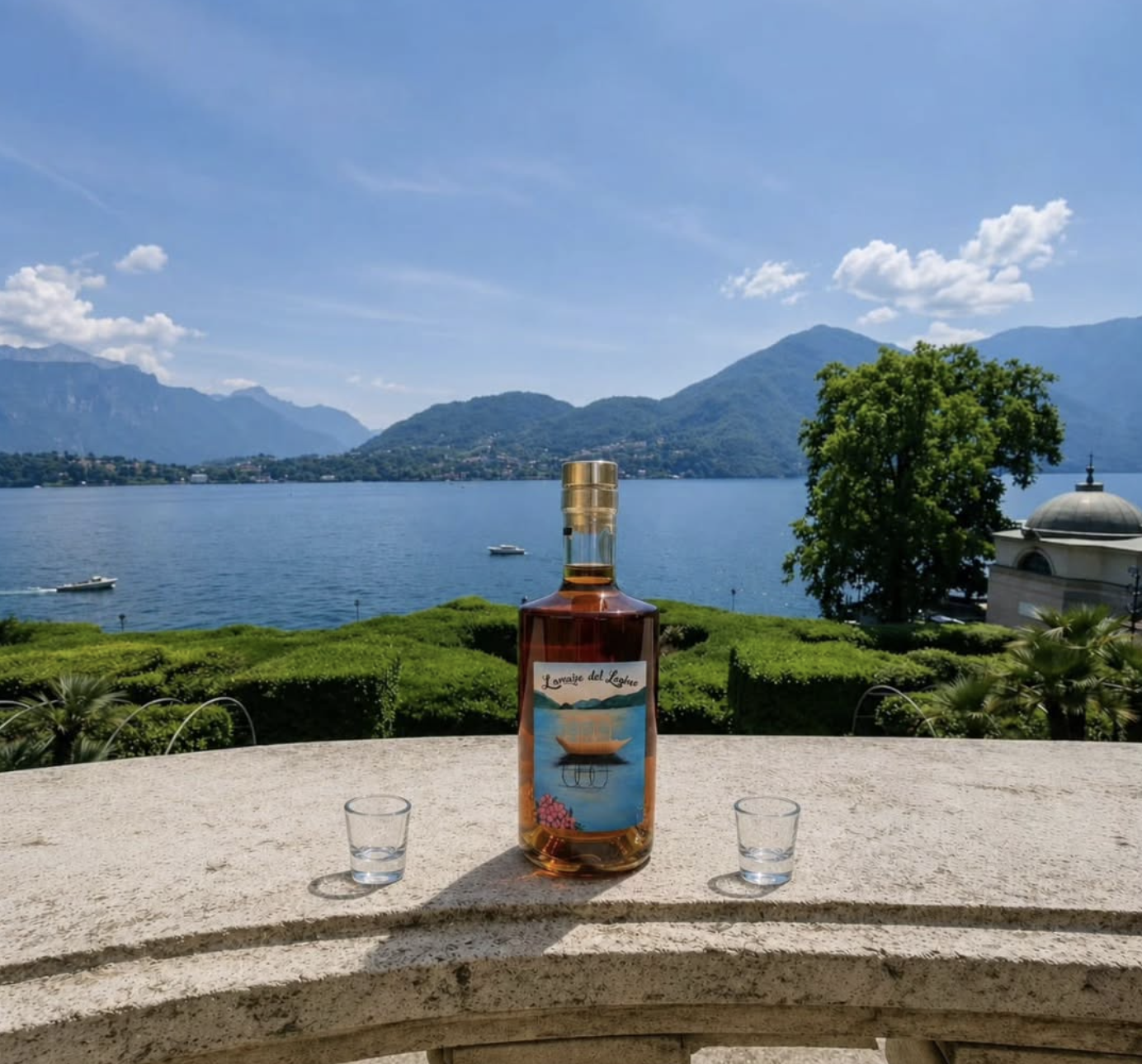 Amaro del Laghee con vista sul Lago di Como